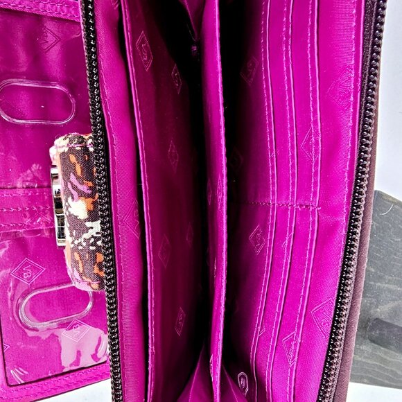 Vera Bradley Hadley East West Turnlock Wallet in Houndstooth Tweed, NWOT - Picture 6 of 8